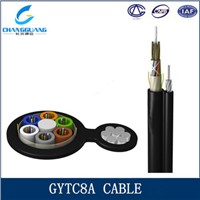 Gytc8a/S Self Supporting Aerial Fiber Optic Cable with Loose Tube  Optic Cable