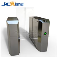 Fast speed entrance gate design automatic pedestrain control fingerprint sliding barrier gate