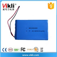 Lithium ion battery 2500mah 7.4V for energy storage system