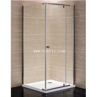 Chrome aluminum profile,swing door shower enclosure