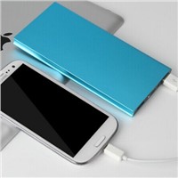CB8 New Ultra-thin Metal Case 8000mAh Polymer Battery Charger Dual USB Power Bank for Smartphone