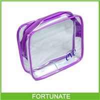 Transparent PVC Make up Bag Toilet Bag with Zip Closure