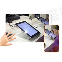 security alarm and charger tablet display stand