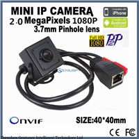 40*40mm Pinhole Lens Hidden Network Security 1080P Full HD ATM Mini IP Camera 2Mp