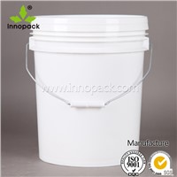 20L heavy duty plastic bucket with handle and lid