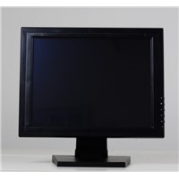 15-inch 5-wire resistive Touch panel LCD Monitor widely used as POS display