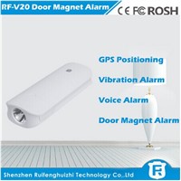 Long standby time gps anti-lost device tracker with 4500mah power bank and door burglar alarm rf-v20
