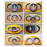 concrete pump spare parts spectacle plate and cutting ring
