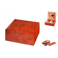 Custom Piano Finish Lacquer Cigar Wood Humidor Wooden Box