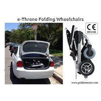 New Innovative design 12'' foldable power electric wheelchair CE/FDA approved, best in the world