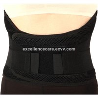 Lumbar Support Brace with Dual Adjustable Straps and Breathable Mesh Panels