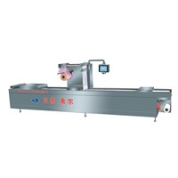 Fully automatic stretch film thermoforming  vacuum packing machine