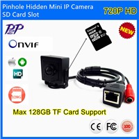 720P HD P2P Onvif H.264 Sd Card Storage Super Mini Pinhole IP Camera Support Phone CCTV IP Camera