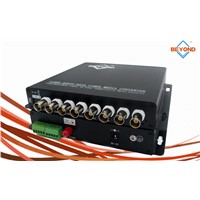 1/2/4/8 ch AHD to fiber optic converter with audio for monitoring system , AHD-M/AHD-H/AHD-L