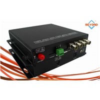 3G/HD-SDI with data to fiber optic converter for security system