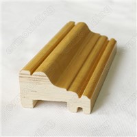 wood veneer wrapping profile for door frame moulding with surface painting