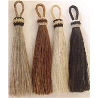 Handmade natural horse hair tassel and fringe