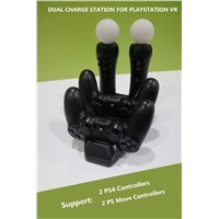 Dual Charge Station for Play Station VR and PS4 with dongle