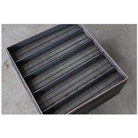 Flat wedge wire panel with frame