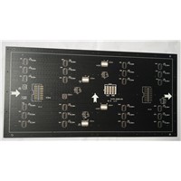 47 mil thickness double side Printed Circuits Board (PCB)Matte black S/M communication Solution