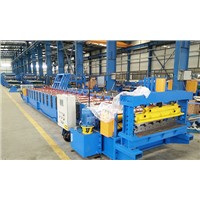 Roll Former,Roof roll forming machine with hydraulic profile cutter