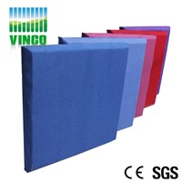 fabric packed PU leather outside packed acoustic panel board for room decoration