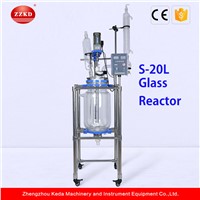S-20LLab Chemical Stainless Steel Frame Stirring Glass Reactor