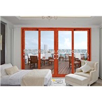 European style 80 series balcony sliding glass doors for hot sale