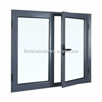 European style aluminum glass casement windows made in china