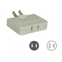 UL/CUL 3 Outlet Wall Tap, Adapter