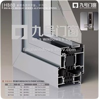 High end  HB80 Series thermal break aluminum windows&amp;amp;doors