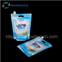 Detergent Standing Up Pouch With Spout Cap Customized Printing
