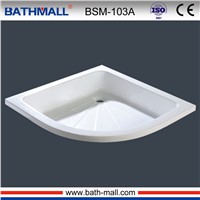 Sector drop in acrylic fiberglass shower tray for shower