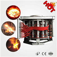 1-60 tons Iron, steel induction melting furnace with hydraulic pouring