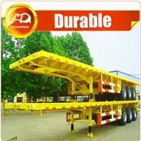 40' Platform Container Semi Trailer/40Feet Flatbed Truk Chassis Bodies For Sale