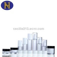 Hot sale cosmetic airless plastic bottle and jar