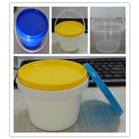 Food grade 500ml small round plastic bucket with lid with handle