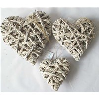 heart shape wall hanging willow holiday home decoration product