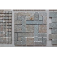 natural slate mosaic used for wall or floor decoration