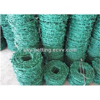 BWG 13 Galvanized Then PVC Coated Barbed Wire