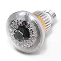 EAZZYDV Wireless Mini Bulb-shaped Hidden DVR Camera with Invisible IR Light At Night