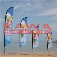 Advertising outdoor knife feather flag banner pole