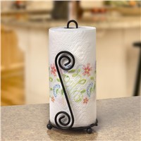 Paper Towel Holder Kitchen, Scroll Wire Design