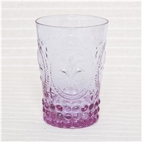 Glass Water Cup Colored Drinking Set