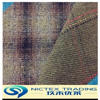 woven tweed blend woolen fabric for wool cloth