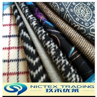 plain/plaid/stripe/tartan/houndstooth/check/jacquard/herringbone tweed blended fabrics supplier