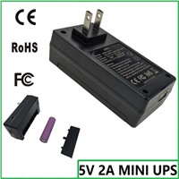 mini ups battery homage ups 5v 2a online ups and adapter 2 in 1
