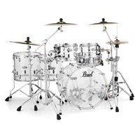 CRB525FP/C730 Crystal Beat 5 Piece Shell Pack, Ultra Clear Drum Set