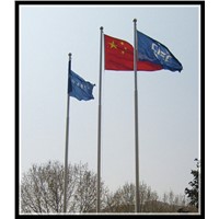 stainless steel manual external halyard system flag pole