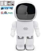 HD 960P Home Security Robot P/T WiFi wireless IP Camera With Micrphone/Speaker/SD Card Slot